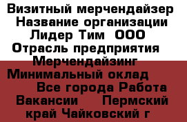 Визитный мерчендайзер › Название организации ­ Лидер Тим, ООО › Отрасль предприятия ­ Мерчендайзинг › Минимальный оклад ­ 18 000 - Все города Работа » Вакансии   . Пермский край,Чайковский г.